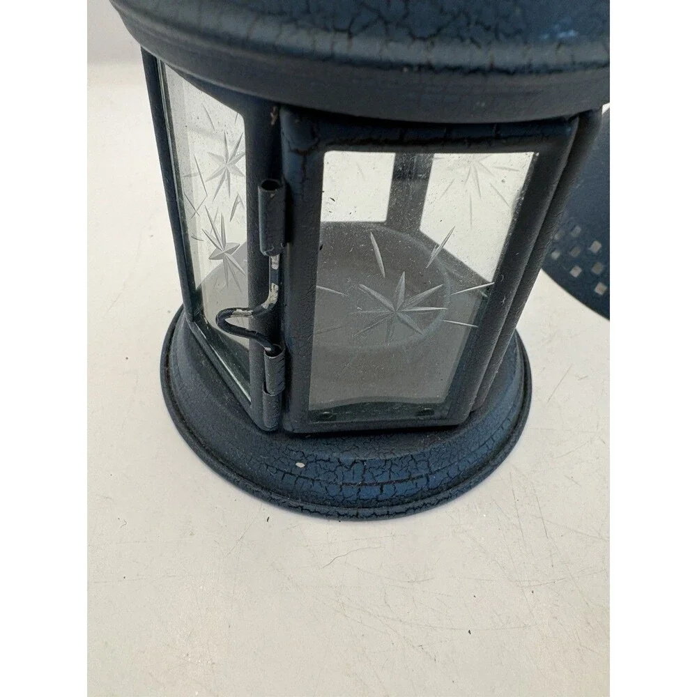 Winter Tealight Metal Lamp Tea Light Candle Holder Votive Snowman Christmas READ